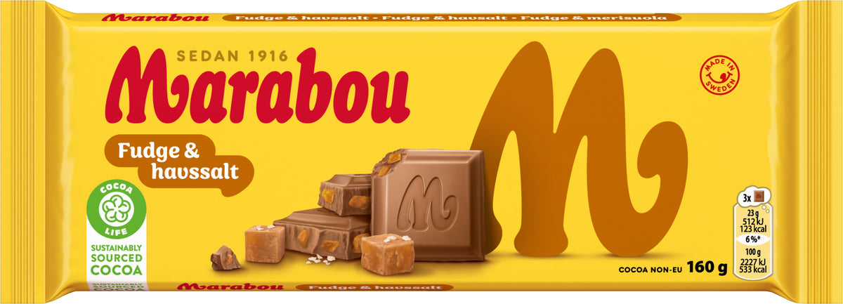 Marabou Fudge sel de mer - Chocolat Suédois - 2,4kg