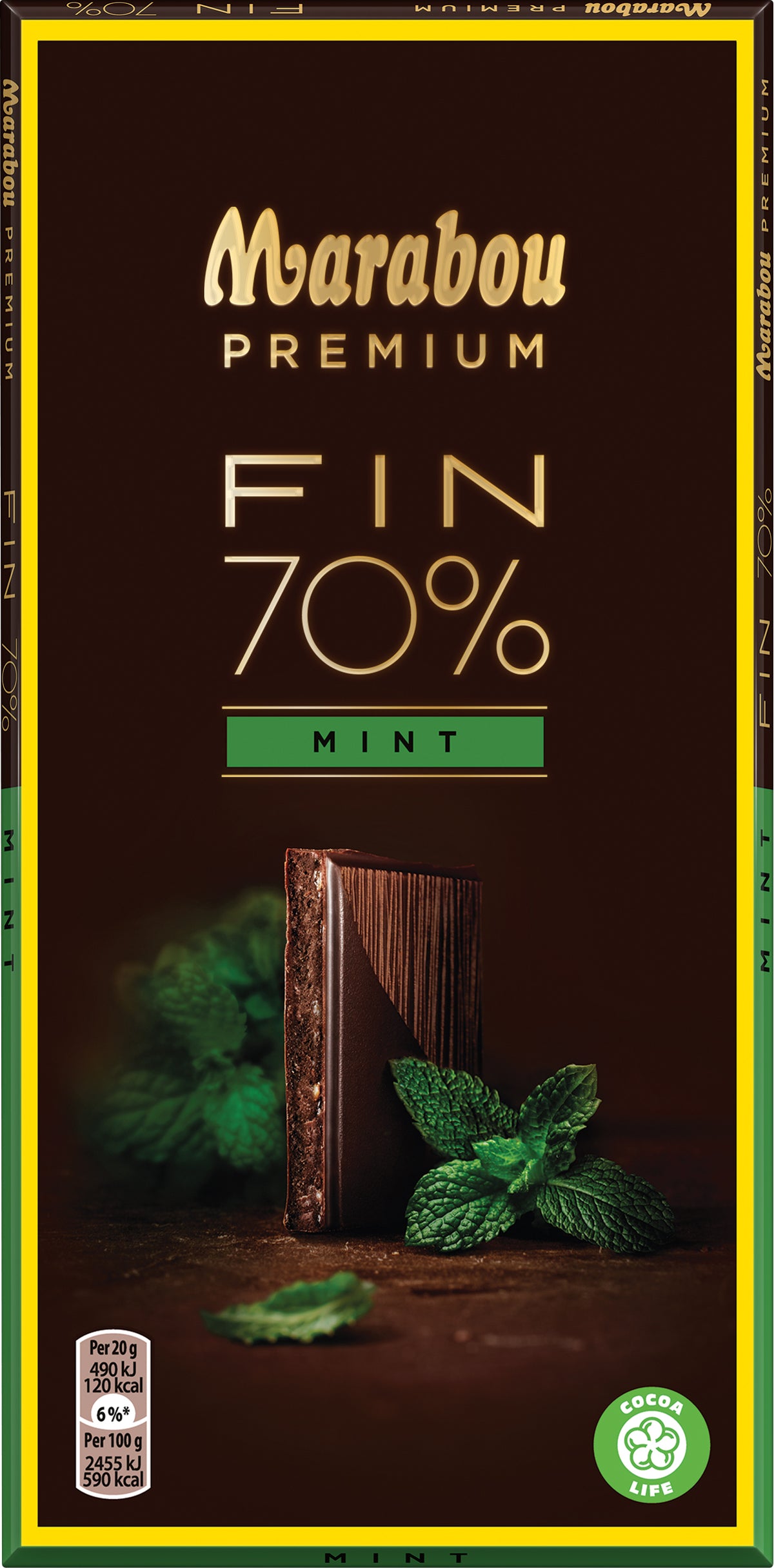 Marabou Premium 70% menthe - Chocolat Suédois - 2kg