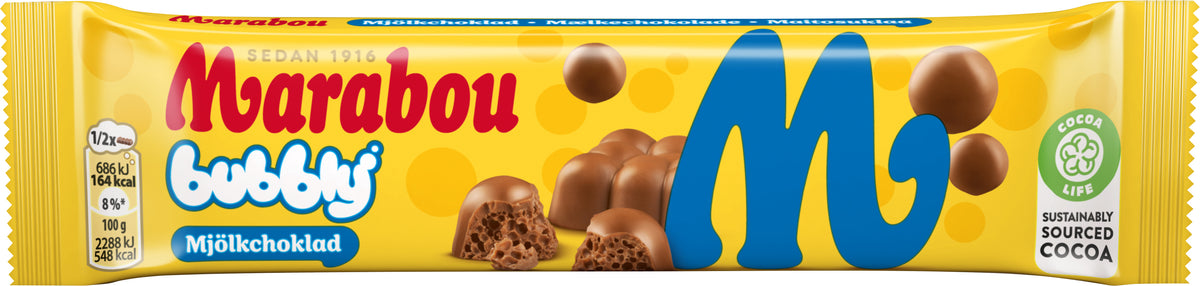 Marabou Chocolat au lait aéré - Chocolat Suédois - 1,3kg