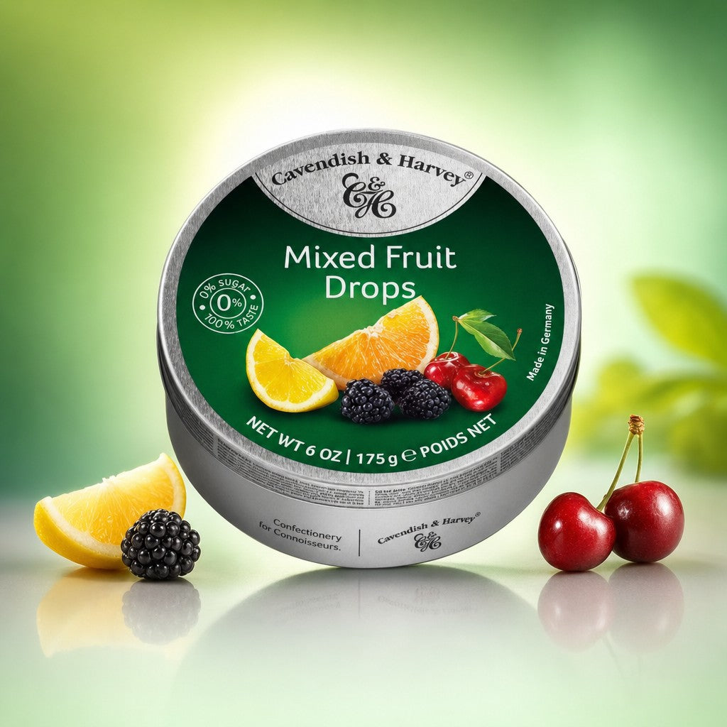 Bonbons Fruits Mix sans sucre - C&H - 9x175g