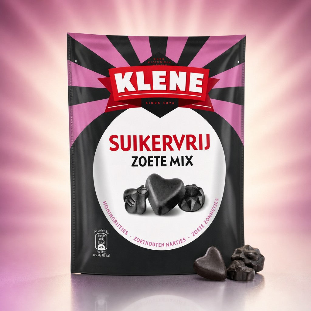 Mix Réglisse Douce sans sucre sachets - Klene - 8x175g
