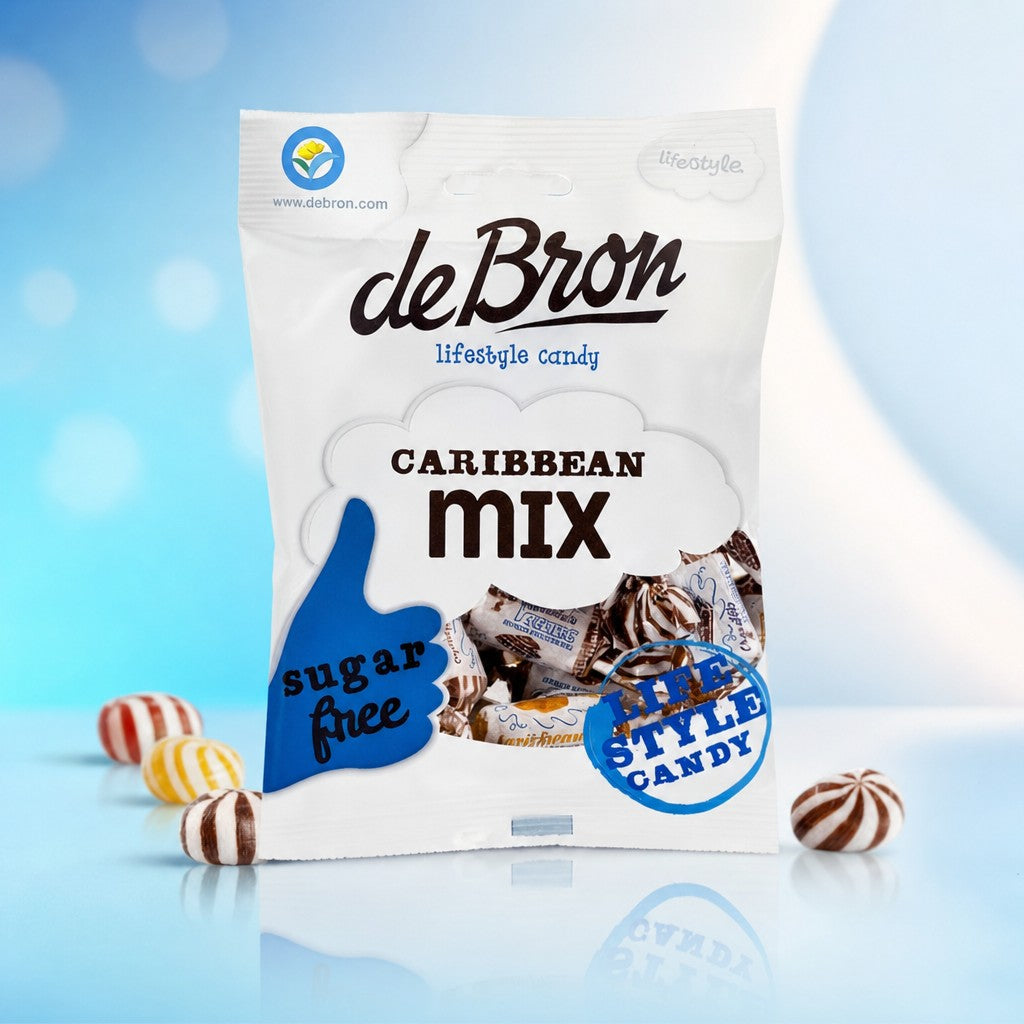 Mix Caraïbes sans sucre sachets - De Bron - 12x90g