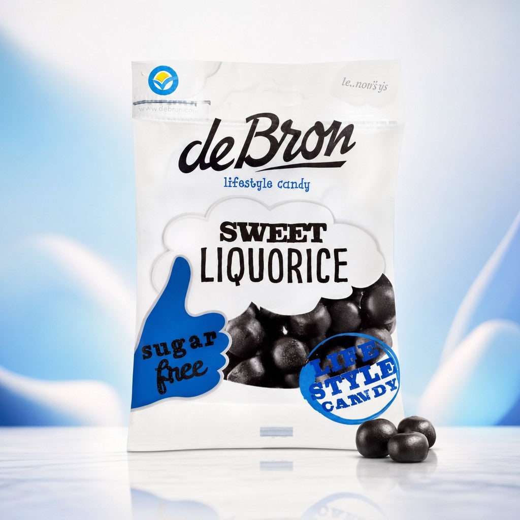 Réglisse Douce sans sucre sachets - De Bron - 12x100g