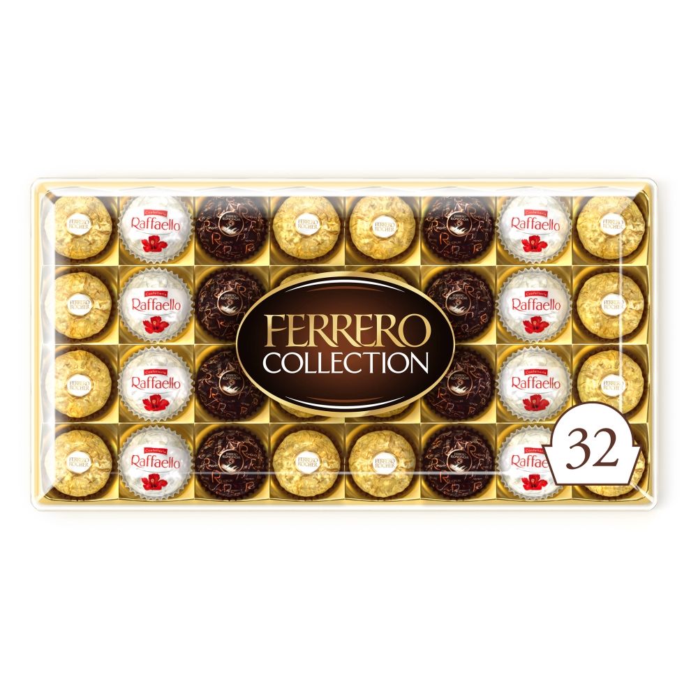 Ferrero Collection Gift Box of Chocolates 32 Pieces - Chocolat de Noël - 359g