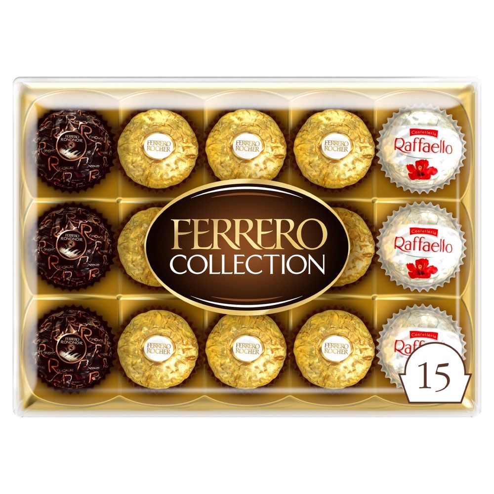 Ferrero Collection Gift Box of Chocolates 15 Pieces - Chocolat de Noël - 172g