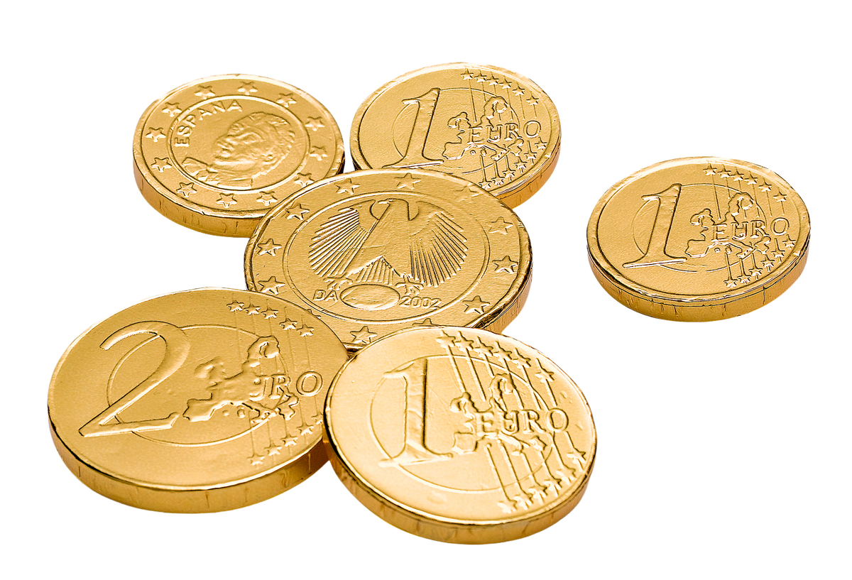 Pièces d'or euro - Bonbons Suédois - 6kg