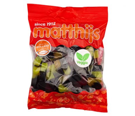 Duos Réglisse-Fruits Veggie sachets - Matthijs - 20x400g