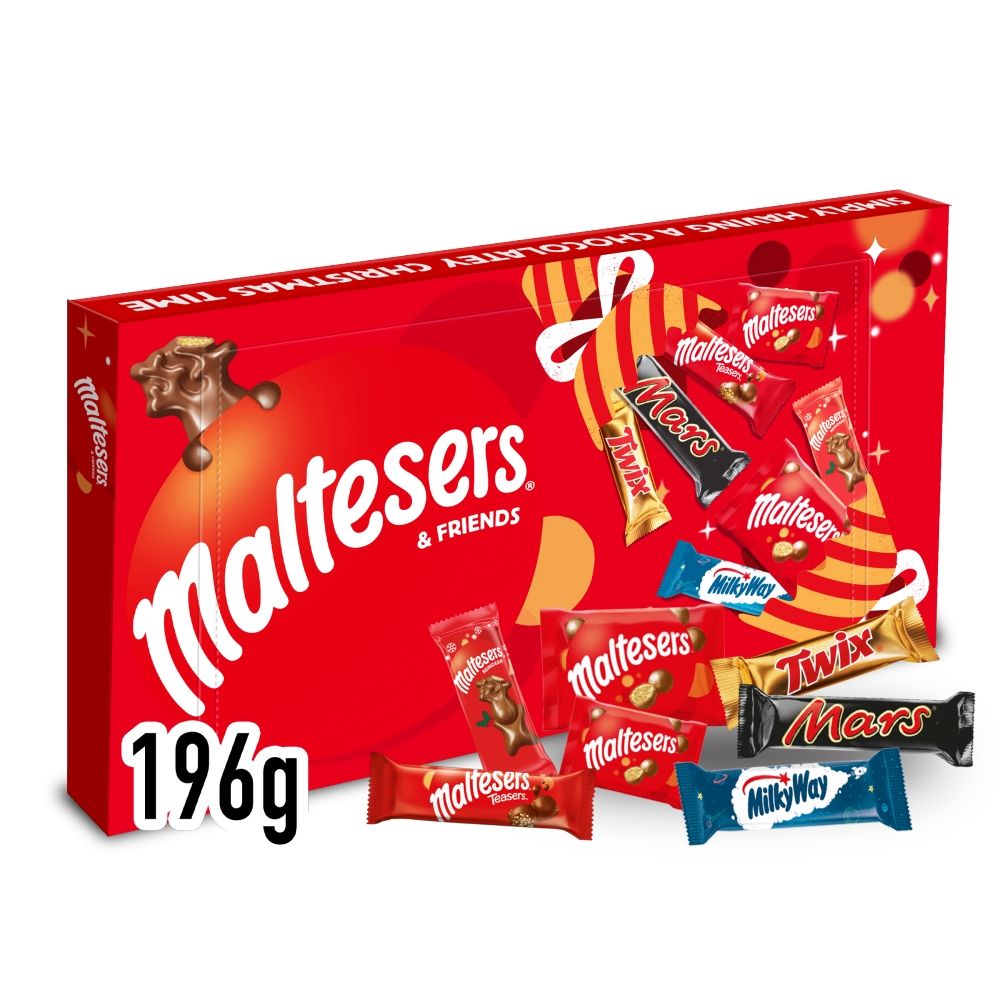 Maltesers and Friends Chocolate Large Christmas Selection Box - Chocolat de Noël - 9 x 196g (1,76kg)
