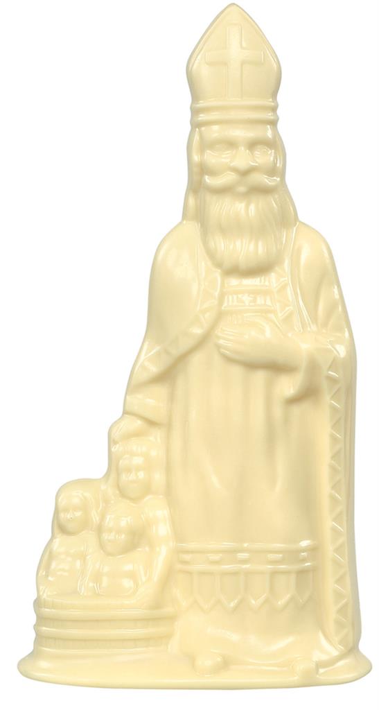 Saint-Nicolas et 3 Enfants Chocolat Blanc 35cm - De Schutter - 3x500g