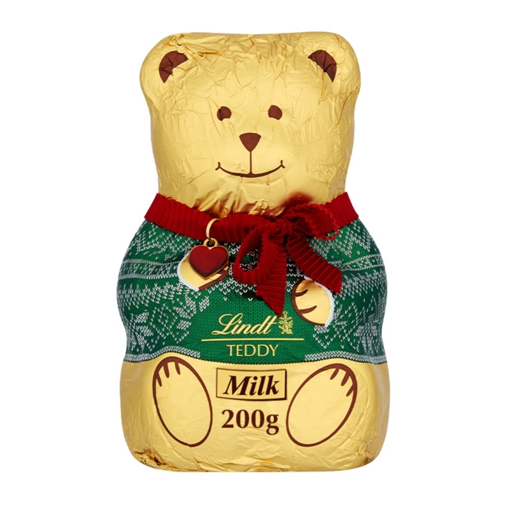 Lindt Teddy Christmas Milk Chocolate - Chocolat de Noël - 200g