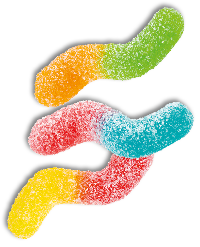 Trolli Vers luisants acides - Bonbons Suédois - 1kg