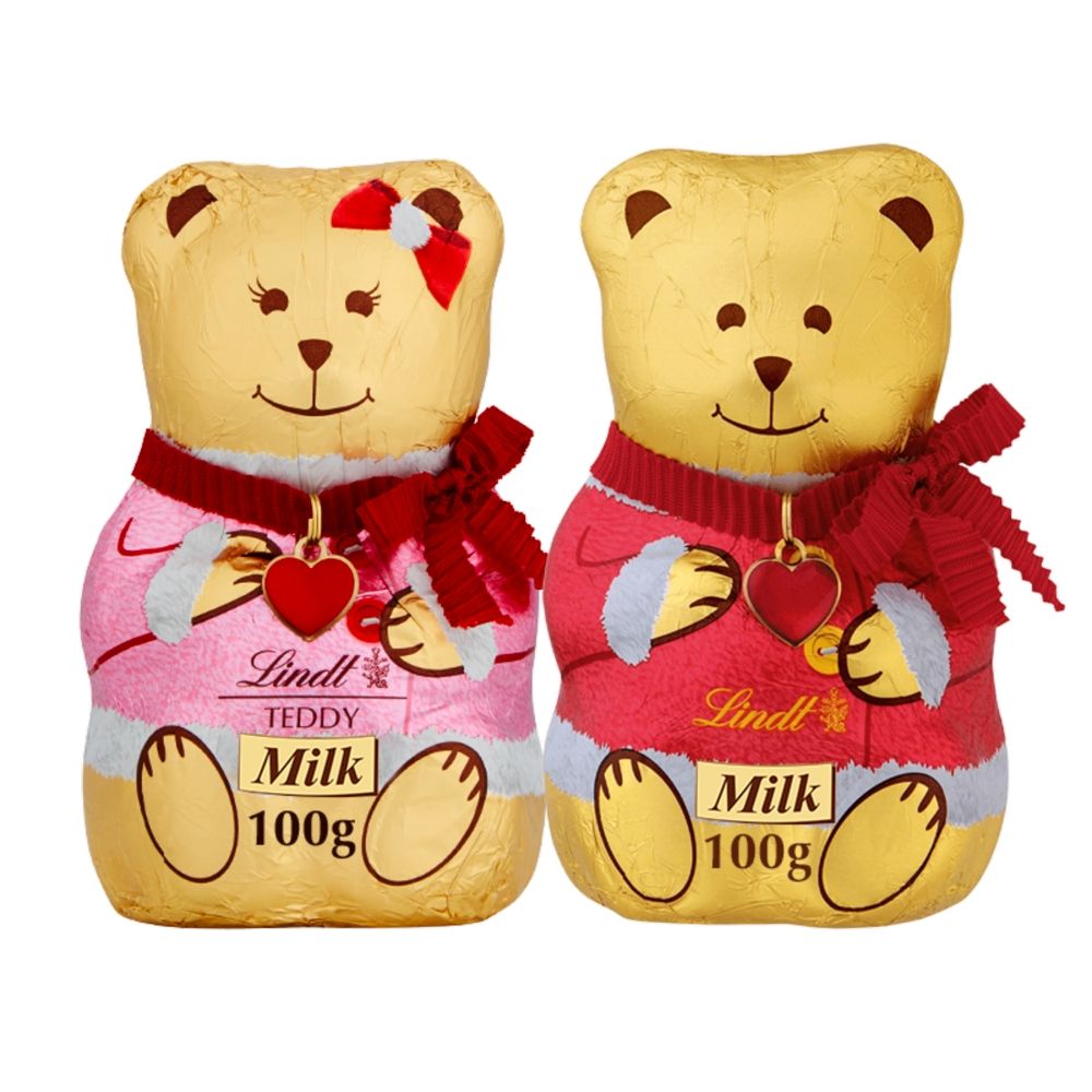 Lindt Teddy Christmas Milk Chocolate - Chocolat de Noël - 100g