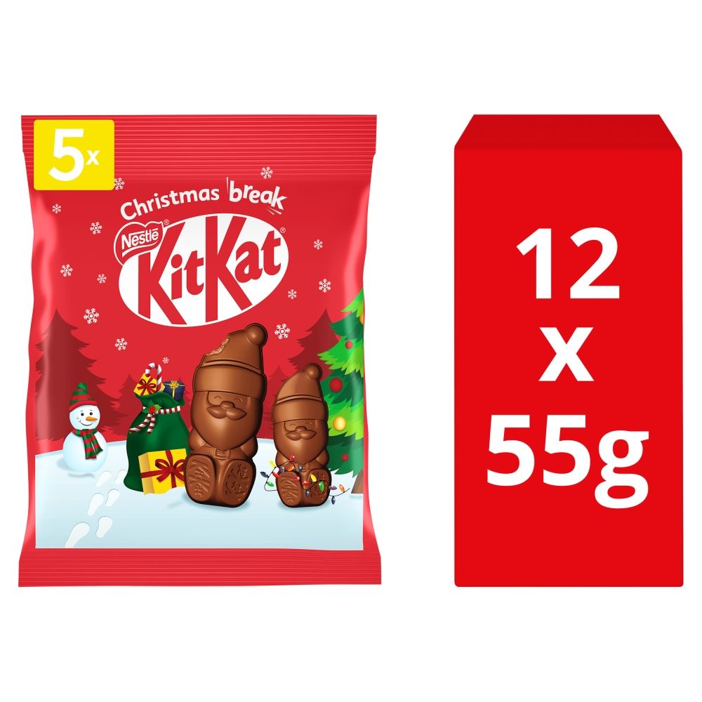 Kit Kat Santa Milk Chocolate Bag - Chocolat de Noël - 12 x 55g (660g)