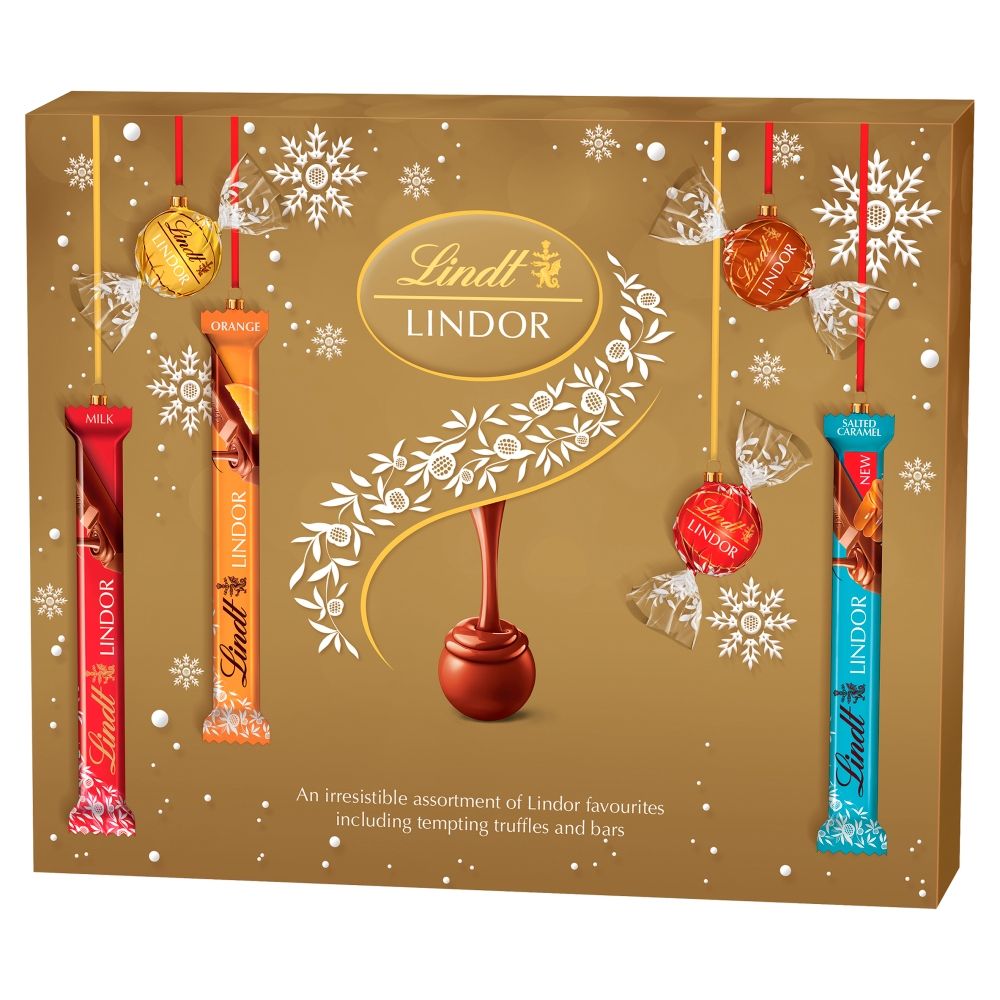 Lindt Lindor Assorted Chocolate Christmas Selection Box - Chocolat de Noël - 227g