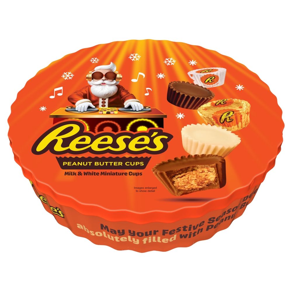 Reese's Peanut Butter Miniatures Christmas Gift Tin - Chocolat de Noël - 309g