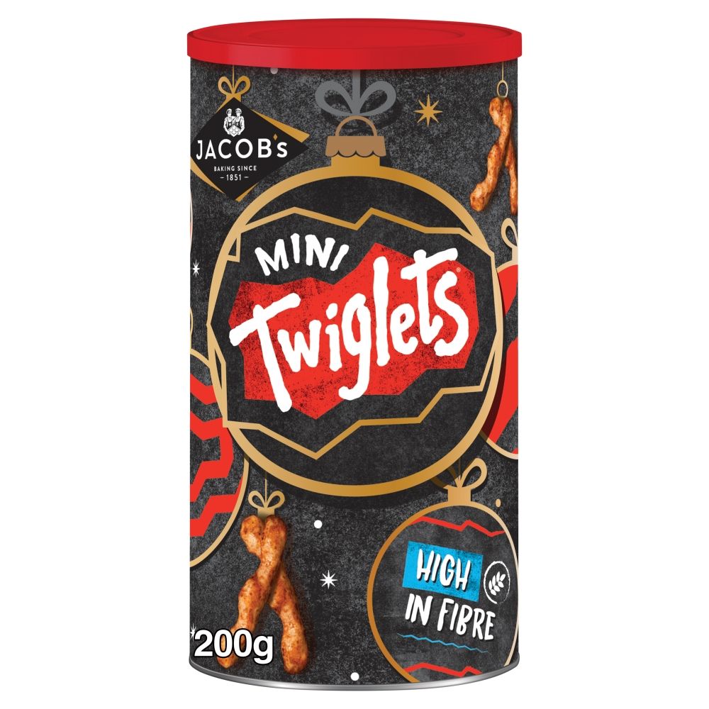 Jacob's Mini Twiglets Caddy - Bonbons de Noël - 6 x 200g (1,2kg)