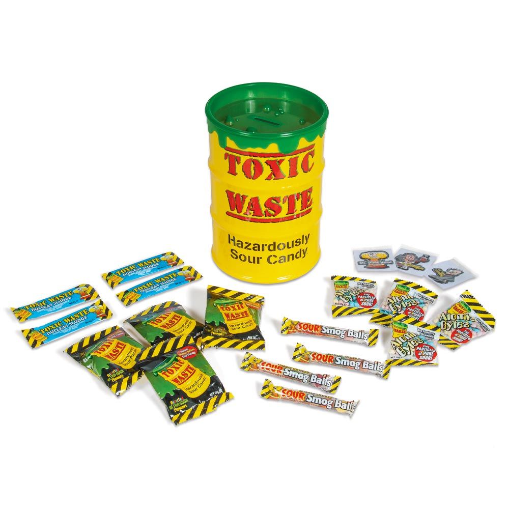 Toxic Waste Giant Yellow Original Money Bank - Bonbons de Noël - 162g