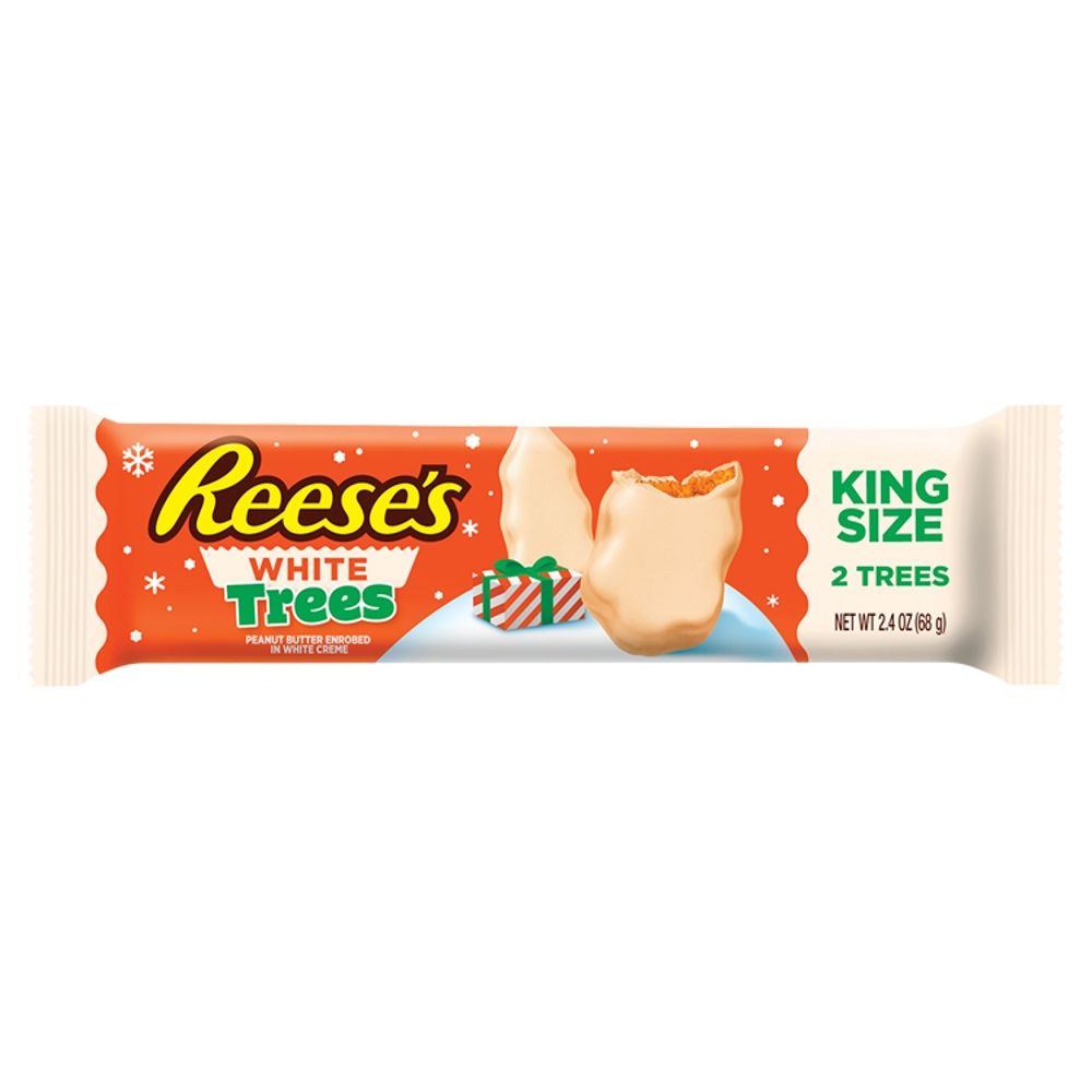 Reese's Peanut Butter Trees White King Size - Chocolat de Noël - 24 x 68g (1,63kg)