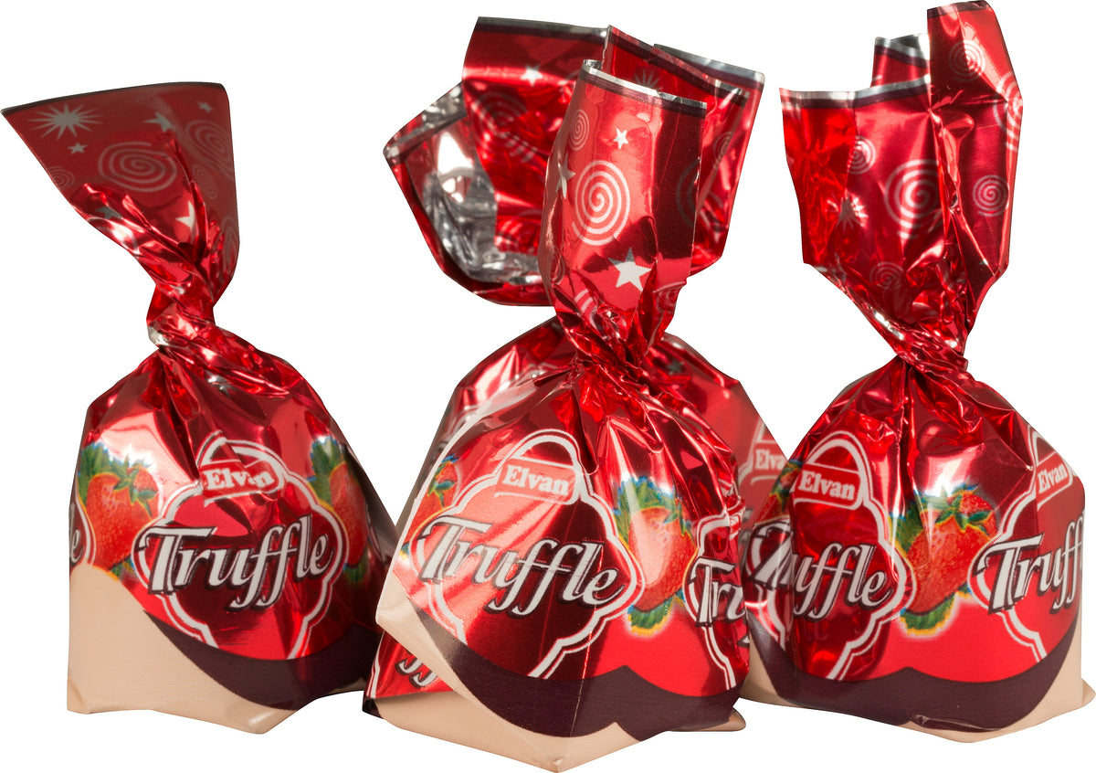 Truffes fraise emballées - Bonbons Suédois - 1kg
