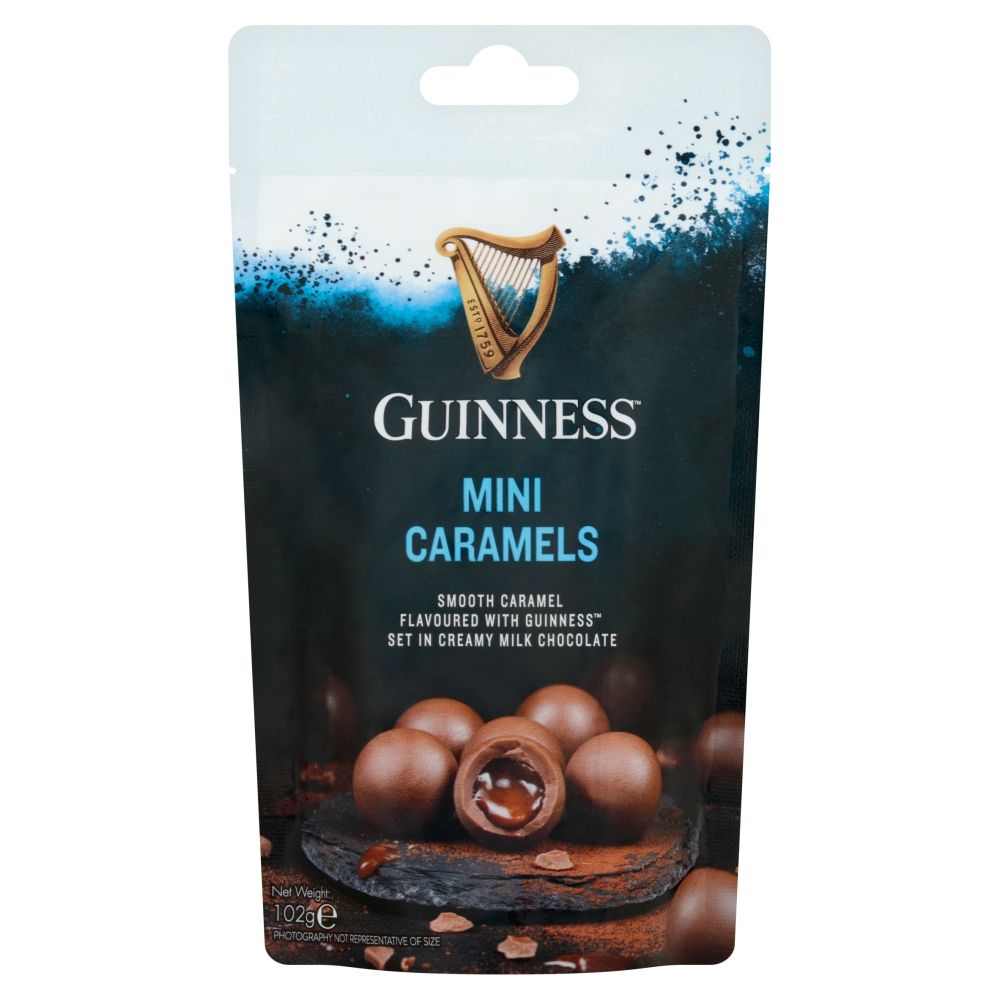 Guinness Mini Caramels Pouch - Chocolat de Noël - 12 x 102g (1,22kg)