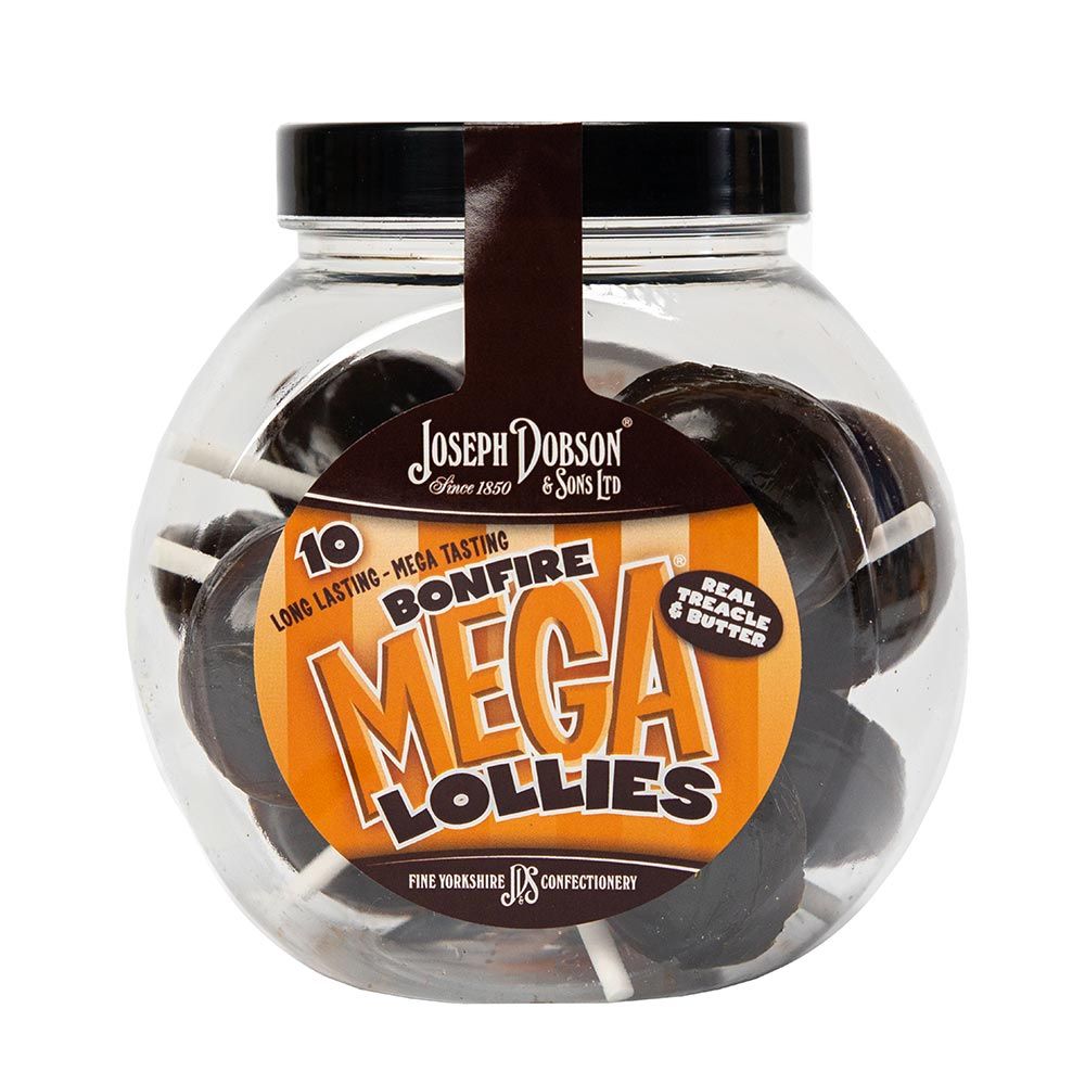 Dobsons Bonfire Mega Lollies Gift Jar - Bonbons de Noël - 6 x 250g (1,5kg)