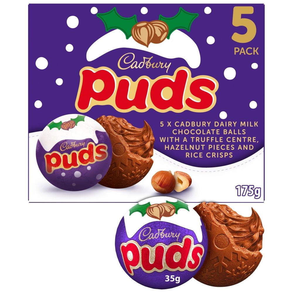 Cadbury Dairy Milk Chocolate Christmas Puds Multipack - Chocolat de Noël - 175g