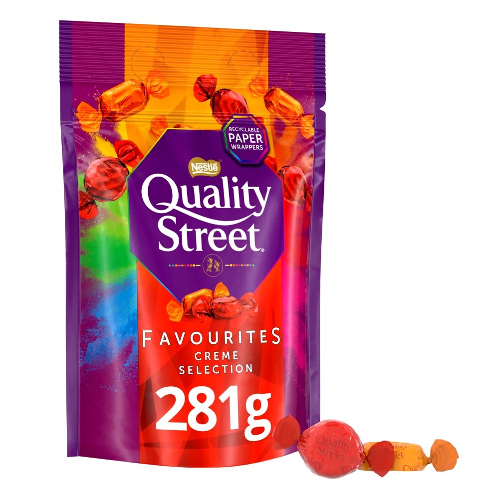 Quality Street Creme Selection Chocolate Share Bag - Chocolat de Noël - 281g