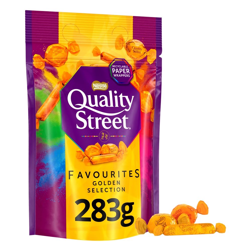 Quality Street Golden Selection Chocolate Bag - Chocolat de Noël - 283g