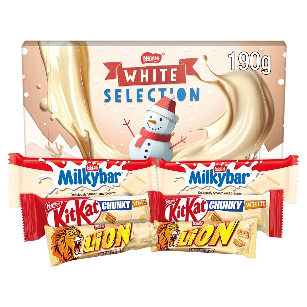 Nestlé White Chocolate Selection Box - Chocolat de Noël - 8 x 190g (1,52kg)