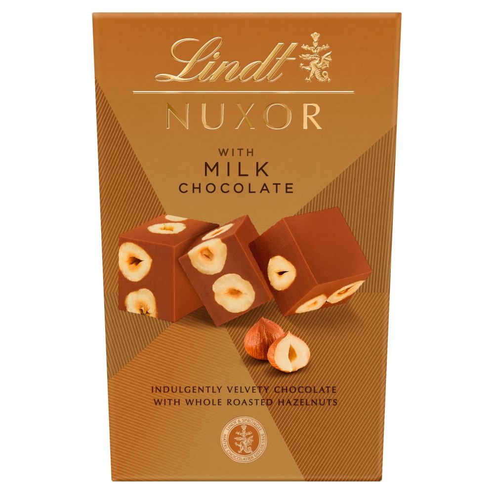 Lindt Nuxor Milk Chocolate and Roasted Hazelnuts Box - Chocolat de Noël - 150g