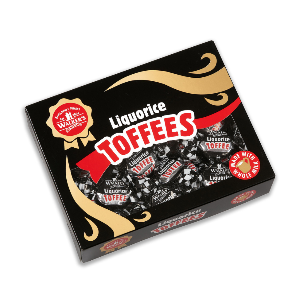Walker's Nonsuch Liquorice Toffees Gift Box - Bonbons de Noël - 350g