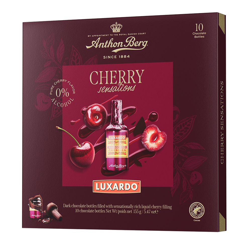 Anthon Berg Luxardo Cherry Sensations Gift Box - Chocolat de Noël - 9 x 155g (1,4kg)