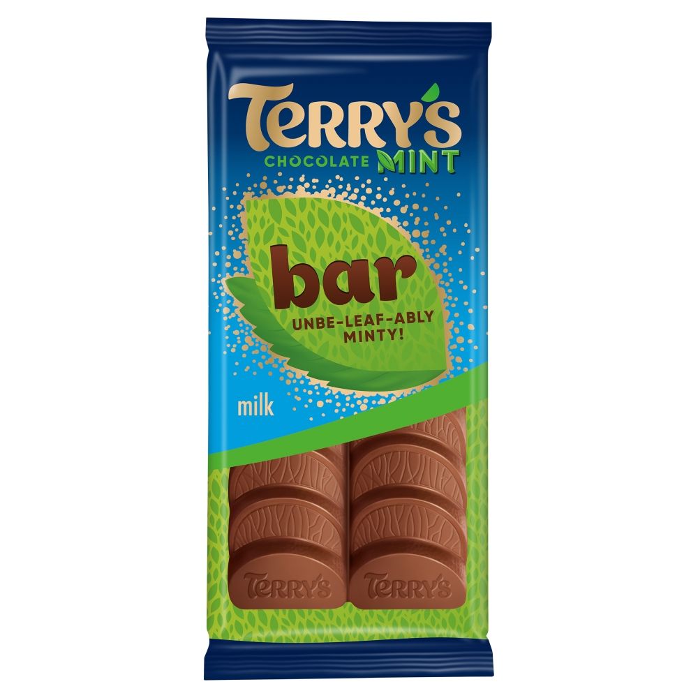 Terry's Milk Chocolate Mint Bar - Chocolat de Noël - 20 x 90g (1,8kg)