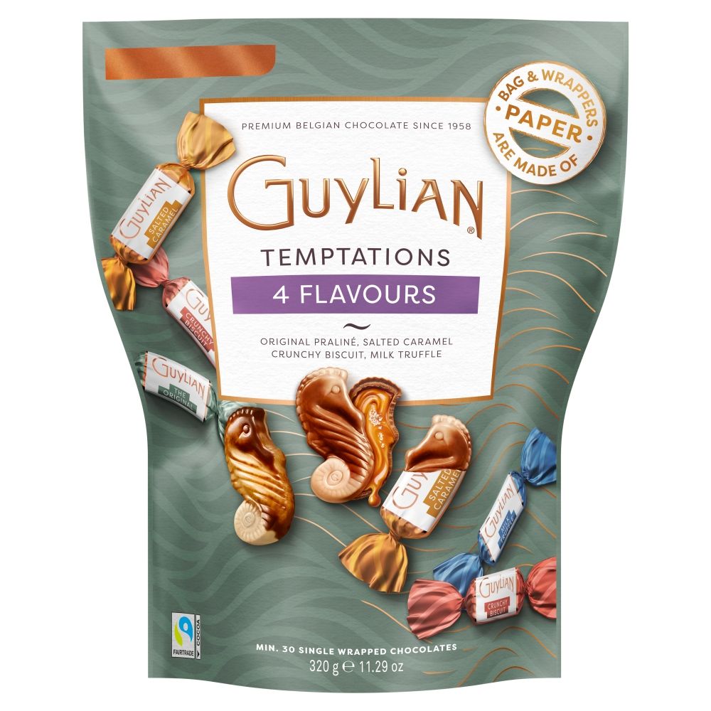 Guylian 4 Temptations Flavours Pouch - Chocolat de Noël - 320g