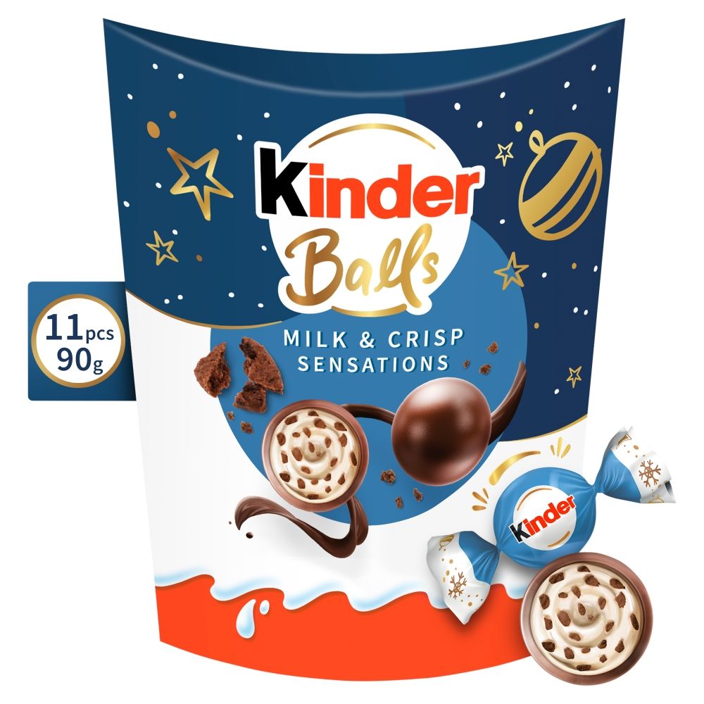 Kinder Choco Balls Milk & Crisp Sensations Gift Box - Chocolat de Noël - 90g
