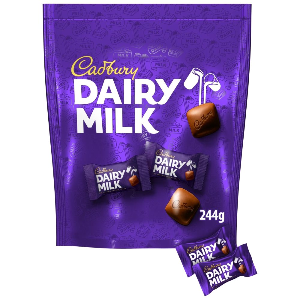 Cadbury Dairy Milk Chocolate Chunk Pouch - Chocolat de Noël - 244g