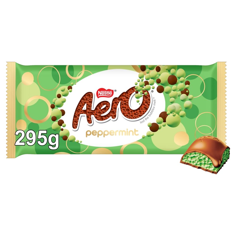 Aero Peppermint Milk Chocolate Giant Gifting Bar - Chocolat de Noël - 295g
