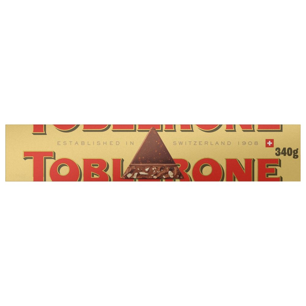 Toblerone Milk Chocolate Bar - Chocolat de Noël - 340g