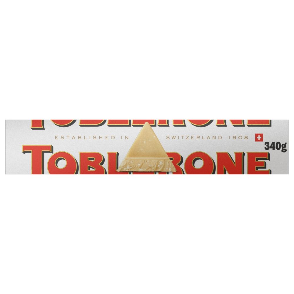Toblerone White Chocolate Bar - Chocolat de Noël - 340g