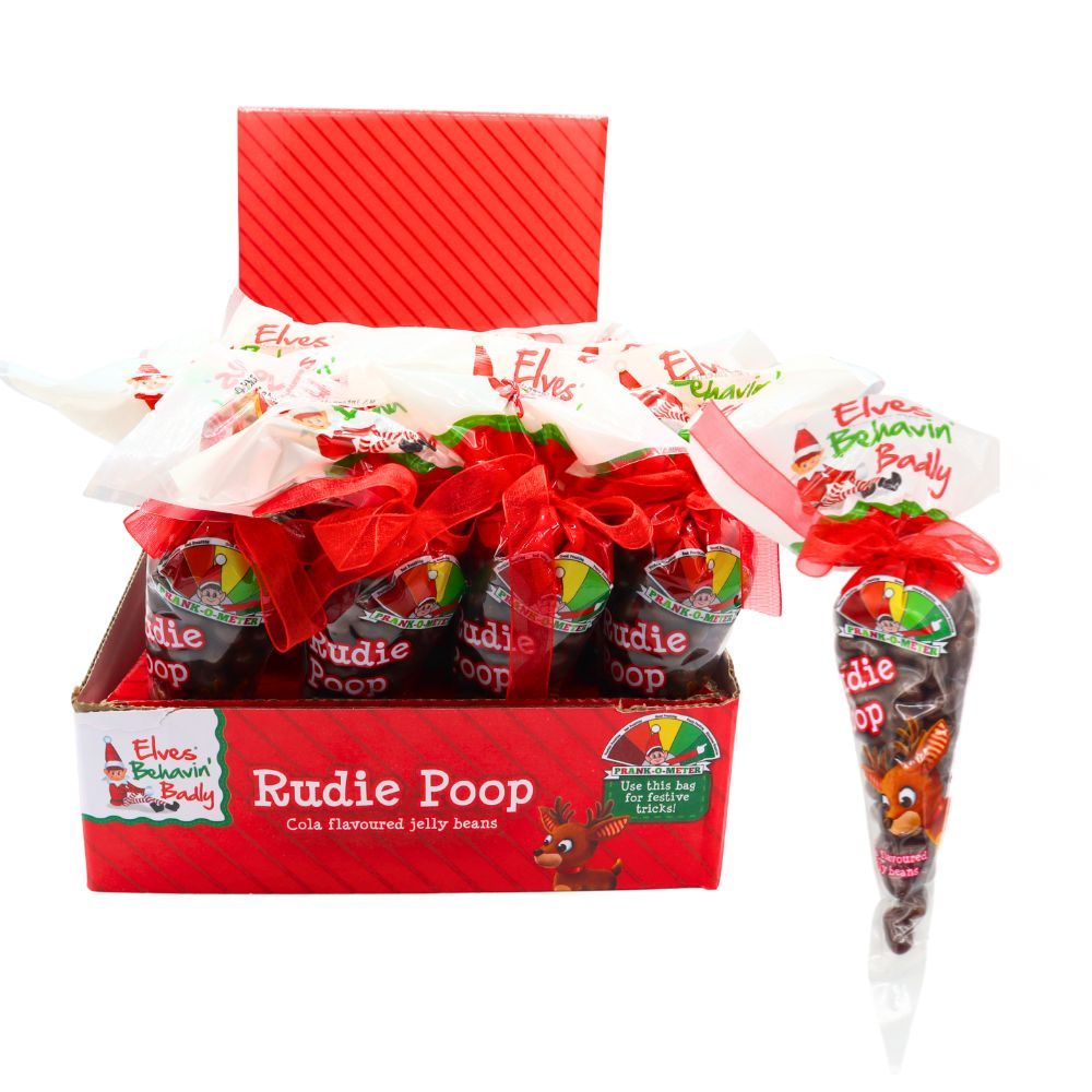 Elves Behavin' Badly Rudie Poop Jelly Beans Cone - Bonbons de Noël - 24 x 96g (2,3kg)