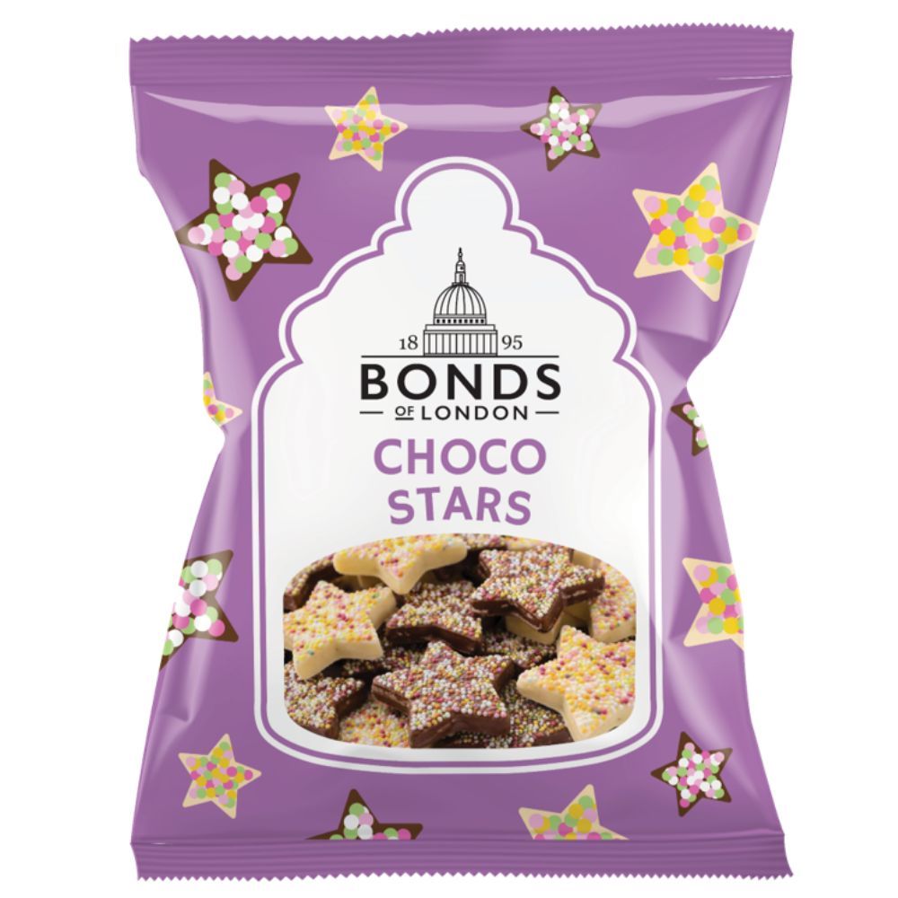 Bonds Choco Stars Bag - Chocolat de Noël - 12 x 110g (1,32kg)