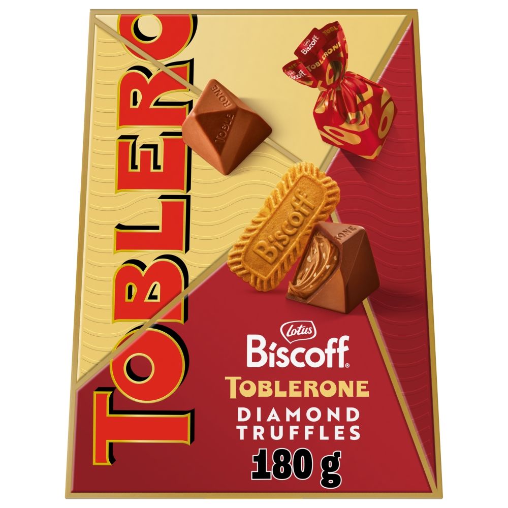 Toblerone Truffles Biscoff Pralines Premium Gift Box - Chocolat de Noël - 180g