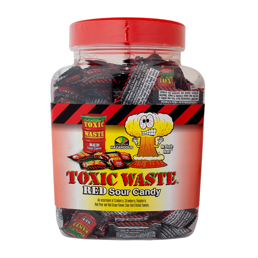 Toxic Waste Red Sour Candy Jar - Bonbons de Noël - 1kg