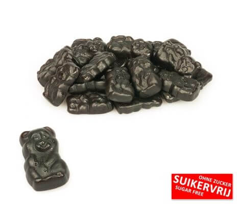 Oursons Réglisse sans sucre - De Bron - 5x1kg