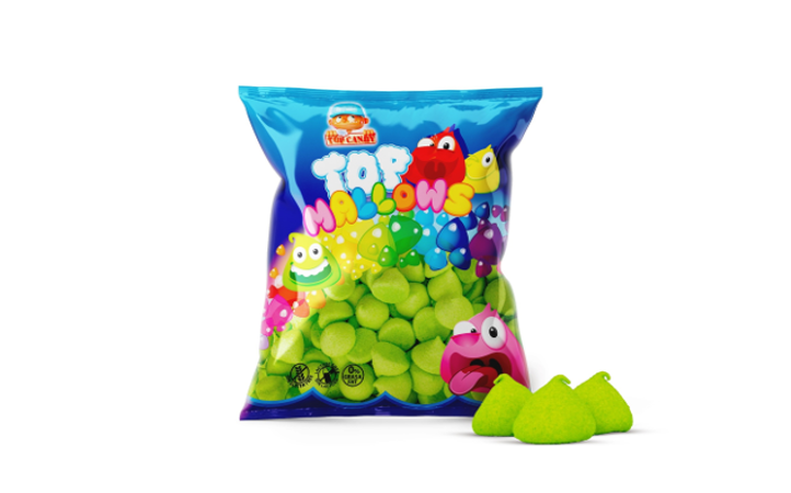 Top Candy Guimauves vertes - Bonbons Suédois - 1kg