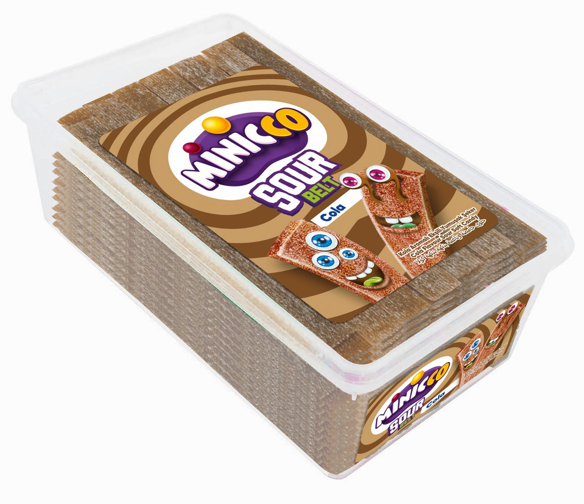 Minicco Rubans acides cola - Bonbons Suédois - 1,5kg