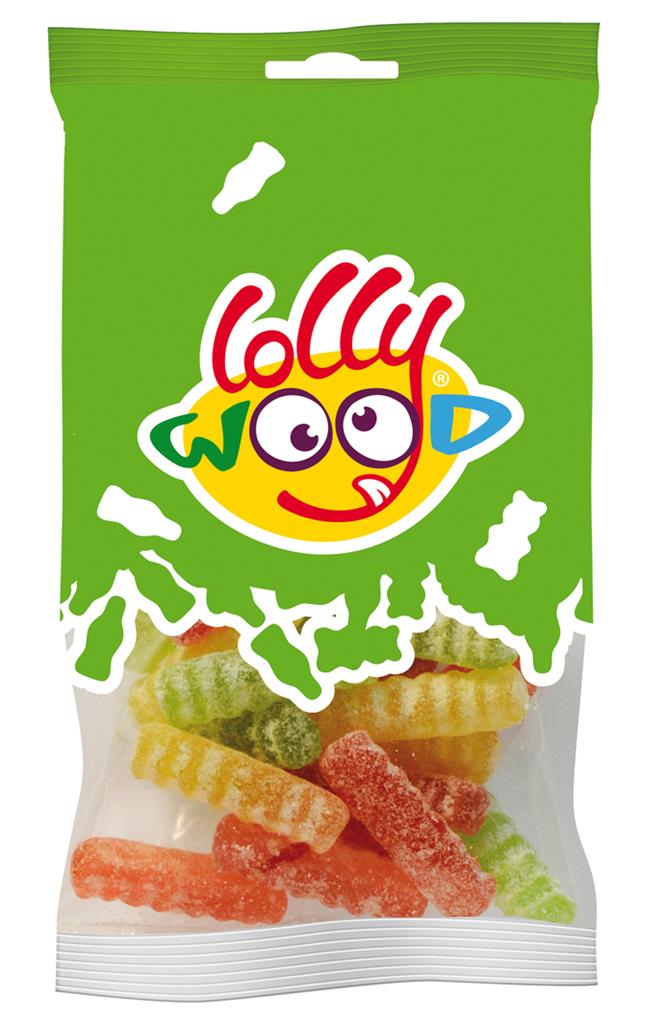 Mini sachets Bâtons Durs Acides - Lollywood - 24x60g