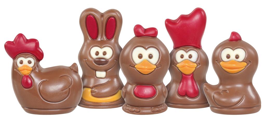 Figurines Creuses Lait Déco Moderne - De Schutter - 56x18g