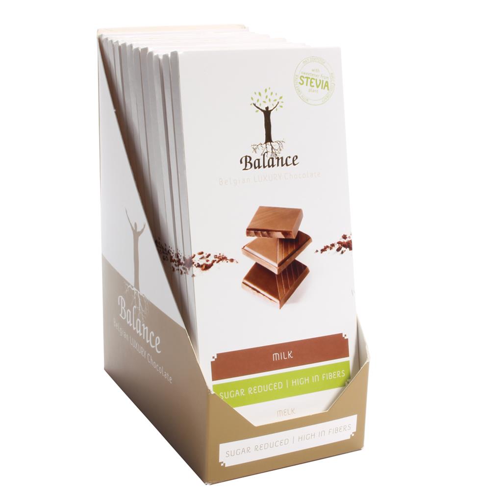 Tablettes Luxe Lait à la Stévia - Balance - 12x85g