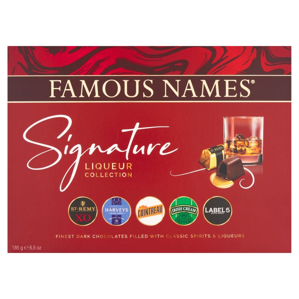Famous Names Signature Chocolate Liqueurs Collection - Chocolat de Noël - 185g
